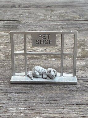 Pewter Spoontiques Pet Shop Dachshund Puppy Dog PP425